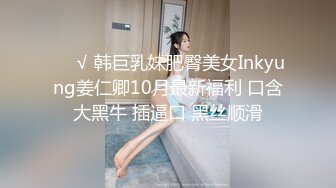 ❤️√ 韩巨乳妹肥臀美女Inkyung姜仁卿10月最新福利 口含大黑牛 插逼口 黑丝顺滑